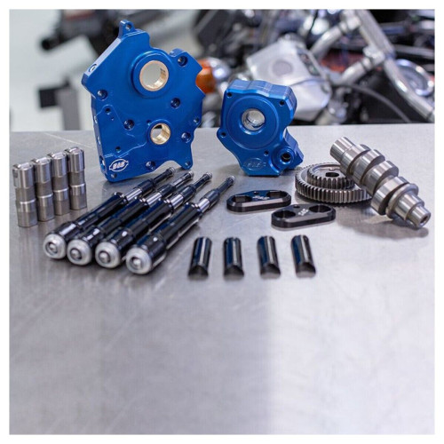 PartzBiz HD: 3460209-S&S M8 Cam Plate Oil Pump Kit Package Black 465G Gear Harley Touring Softail W