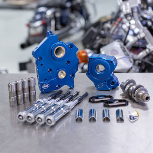 PartzBiz HD: 3460215-S&S M8 Cam Plate Oil Pump Kit Package Black 465C Chain Harley Touring Softail PartzBiz HD: 3460215-S&S M8 Cam Plate Oil Pump Kit Package Black 465C Chain Harley Touring Softail