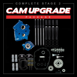 PartzBiz HD 310-1013 - S&S M8 Cam Plate Oil Pump Kit Package Black 465G Gear Harley Touring Softail 17+