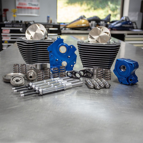 PartzBiz HD: 3459847-S&S 107” to 124” Water Cooled Power Package Gear Drive Chrome Harley Touring M8