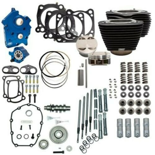 PartzBiz HD: 3462501-S&S 114” 128” Oil Cooled Power Package Gear Drive Black Chrome Harley M8 17+ NH PartzBiz HD: 3462501-S&S 114” 128” Oil Cooled Power Package Gear Drive Black Chrome Harley M8 17+ NH