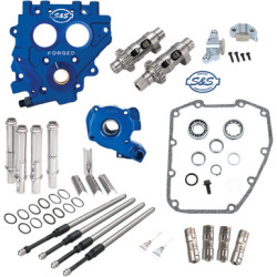 PartzBiz HD 330-0543 - S&S 585CE Easy Chain Drive Camshaft Cam Chest Plate Pushrod Kit Harley 99-06 585 PartzBiz HD 330-0543 - S&S 585CE Easy Chain Drive Camshaft Cam Chest Plate Pushrod Kit Harley 99-06 585
