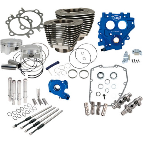 PartzBiz HD: 3465385-S&S 88” to 100” Power Package Black Chain Drive 585CE Cam Harley Twin Cam 99-06 PartzBiz HD: 3465385-S&S 88” to 100” Power Package Black Chain Drive 585CE Cam Harley Twin Cam 99-06
