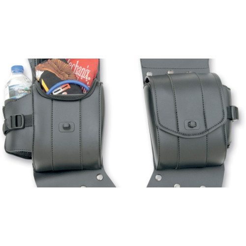 PartzBiz HD: 3453553-Saddlemen Water Bottle Drink Holder Saddlebag Guard Bag Set Pair Harley Touring