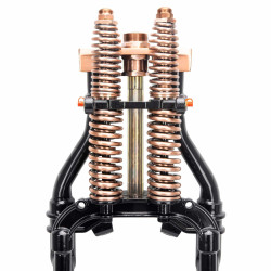 PartzBiz HD 35247 - Antique Replica Black Copper 30 20” Stock Length Harley Springer Fork Front End