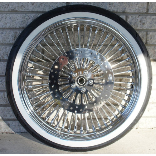 PartzBiz HD: 3447551-Chrome 48 King Fat Spoke 21 X 2.15 Front Wheel Rim Hub Harley Softail Wide Glide PartzBiz HD: 3447551-Chrome 48 King Fat Spoke 21 X 2.15 Front Wheel Rim Hub Harley Softail Wide Glide