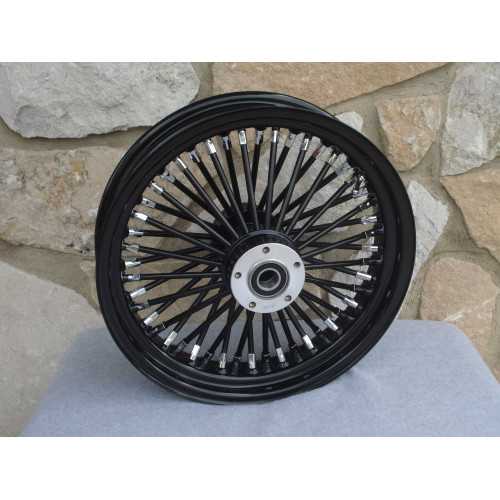 PartzBiz HD: 3444259-Black Out 18 3.5 48 Fat King Spoke Rear Wheel Rim Harley Touring Softail Bagger PartzBiz HD: 3444259-Black Out 18 3.5 48 Fat King Spoke Rear Wheel Rim Harley Touring Softail Bagger