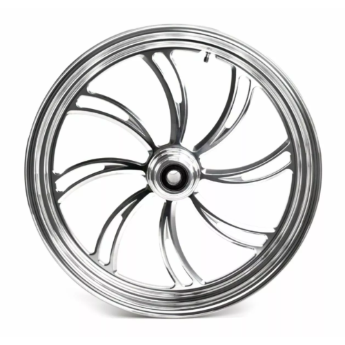 PartzBiz HD: 3452587-Polished Vortex 21” 2.15” Billet Front Wheel Rim Harley Touring Chopper Softail