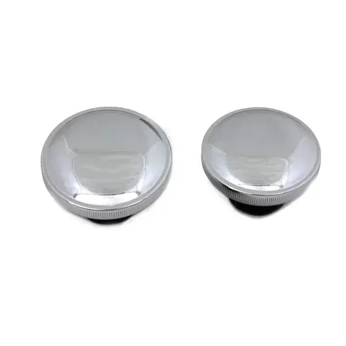 PartzBiz HD: 3477232-Fat Bob Split Tank Gas Fuel Caps Lid Chrome Dual Pair Vented Evo 84-95 Harley PartzBiz HD: 3477232-Fat Bob Split Tank Gas Fuel Caps Lid Chrome Dual Pair Vented Evo 84-95 Harley