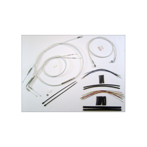 PartzBiz HD: 3483584-Magnum Chromite 12-14” Ape Hanger Handlebar Cable Kit 18+ Harley FXFB Low Rider PartzBiz HD: 3483584-Magnum Chromite 12-14” Ape Hanger Handlebar Cable Kit 18+ Harley FXFB Low Rider