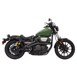 PartzBiz HD 3B1F2B - ท่อระบบท่อไอเสีย Bassani Black Radius Street Sweeper 2013-2017 Yamaha Bolt