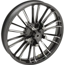 PartzBiz HD 3D-ATL213BC - Coastal Moto Black Cut Atlantic Precision 21x3.5 Wheel Rim 2008+ Harley Touring PartzBiz HD 3D-ATL213BC - Coastal Moto Black Cut Atlantic Precision 21x3.5 Wheel Rim 2008+ Harley Touring