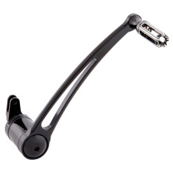 PartzBiz HD 40-121 - Arlen Ness 10 Gauge Brake Arm Black Aluminum +1” Peg Harley Touring Softail 00+ PartzBiz HD 40-121 - Arlen Ness 10 Gauge Brake Arm Black Aluminum +1” Peg Harley Touring Softail 00+