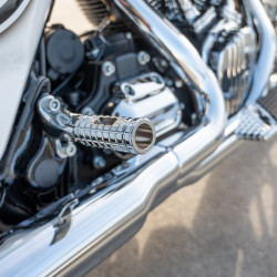 PartzBiz HD 400-035 - Arlen Ness SpeedLiner Footpegs Male Chrome Knurled Pair Driver Passenger Harley PartzBiz HD 400-035 - Arlen Ness SpeedLiner Footpegs Male Chrome Knurled Pair Driver Passenger Harley