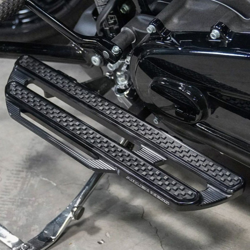 PartzBiz HD: 3484899-Arlen Ness Method Extended Driver Floorboards Black 18” Pair Harley Touring 99+