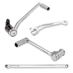 PartzBiz HD 420-105 - ชุดควบคุมเท้า Arlen Ness Solo Chrome Speedliner พร้อมตัวเปลี่ยนนิ้วเท้า Harley Touring PartzBiz HD 420-105 - ชุดควบคุมเท้า Arlen Ness Solo Chrome Speedliner พร้อมตัวเปลี่ยนนิ้วเท้า Harley Touring