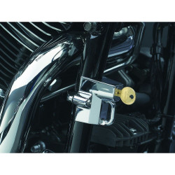 PartzBiz HD 4232 - Kuryakyn Universal Helmet Lock Chrome 1 1/4” 1-1/2” Frame Harley Suzuki Honda