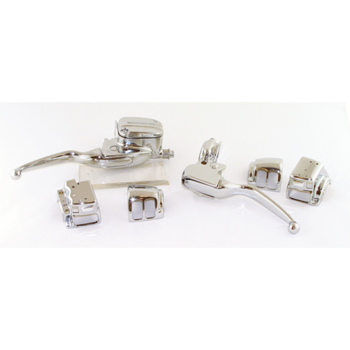 PartzBiz HD: 3493784-HANDLEBAR CONTROL KIT TOURING 2007/2013 WITH RADIO & CRUISE CONTROL - CHROME