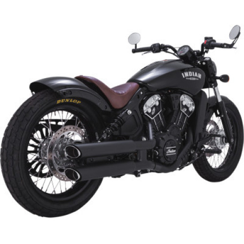 PartzBiz HD: 3485100-Vance & Hines Black Twin Slash Slip On Mufflers ท่อไอเสีย Indian Scout 15+ PartzBiz HD: 3485100-Vance & Hines Black Twin Slash Slip On Mufflers ท่อไอเสีย Indian Scout 15+