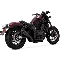 PartzBiz HD 48425 - Vance & Hines Black Upsweep Slip-On Muffler Exhaust Pipe Honda Rebel 1100 21-21