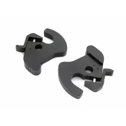 PartzBiz HD 50-1559 - ชุดสลักโรตารีสีดำคู่ Cam Lock Universal Tour-Pak ผู้ให้บริการกระเป๋าเดินทาง Harley
