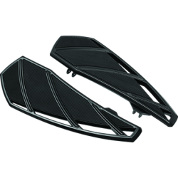 PartzBiz HD 5793 - Kuryakyn Black Phantom ที่วางเท้าด้านคนขับ พื้นไม้ Harley Touring Softail 83+ PartzBiz HD 5793 - Kuryakyn Black Phantom ที่วางเท้าด้านคนขับ พื้นไม้ Harley Touring Softail 83+