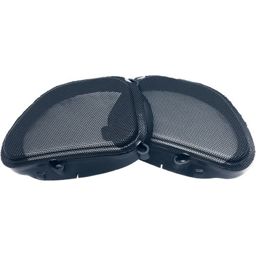 PartzBiz HD: 3454774-Hogtunes Front Fairing Black Mesh Speaker Grills Grilles Harley Road Glide 98-13