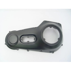 PartzBiz HD 6014 - Black Outer Primary Cover Steel Transmission Harley 89-93 Softail Dyna FXST FXD
