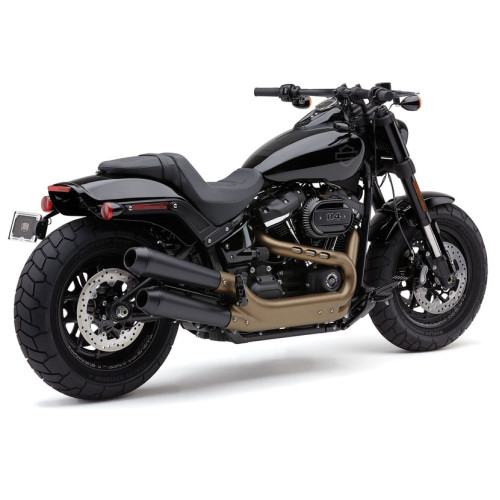 PartzBiz HD: 3446843-Cobra El Diablo Black Slip On Mufflers Exhaust Pipes Harley Softail Fat Bob 18+ PartzBiz HD: 3446843-Cobra El Diablo Black Slip On Mufflers Exhaust Pipes Harley Softail Fat Bob 18+
