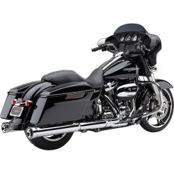 PartzBiz HD 6109 - Cobra 4‚” Neighbor Hater Slip-On ท่อไอเสียโครเมียม 2017+ Harley Touring