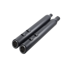 PartzBiz HD 6269RB - Cobra Black 909 Uppercut Slip On Exhaust Mufflers Harley Touring Bagger 17-2021