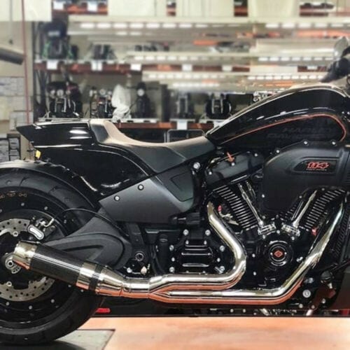 PartzBiz HD: 3449796-D&D Bob Cat ปลอกท่อไอเสียอะลูมิเนียมขัดเงาโครเมียม 2:1 Harley Softail 18+ PartzBiz HD: 3449796-D&D Bob Cat ปลอกท่อไอเสียอะลูมิเนียมขัดเงาโครเมียม 2:1 Harley Softail 18+
