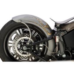 PartzBiz HD 641901 - Lucky Sucker Harley Softail 150mm Tyre 7.25‚” บังโคลนหลัง Bobber สไตล์แข็งแบบกว้าง PartzBiz HD 641901 - Lucky Sucker Harley Softail 150mm Tyre 7.25‚” บังโคลนหลัง Bobber สไตล์แข็งแบบกว้าง