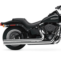 PartzBiz HD 6950T - Cobra Chrome Speedster Longs ระบบไอเสียท่อ 1986-2006 Harley Softail 6950T