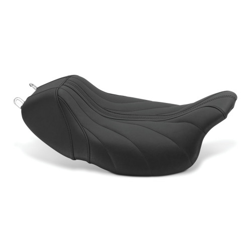 PartzBiz HD: 3467621-Mustang Black Revere Journey Solo Seat Gravity Grey Stitch Harley 08-20 Touring