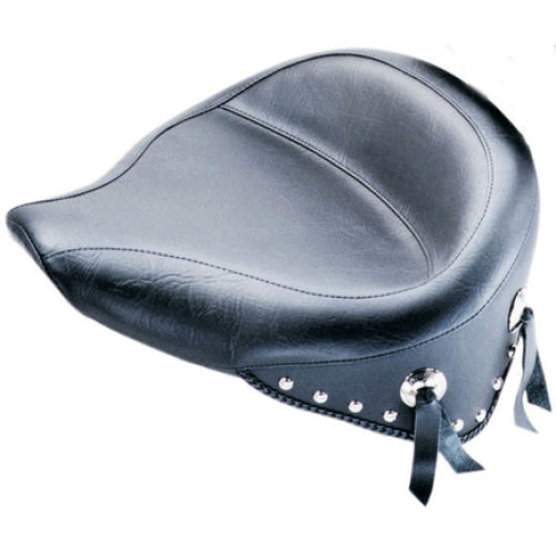 PartzBiz HD: 3451924-Mustang Wide Touring Chrome Studded Studs Solo Seat Evo Harley Evolution Softail PartzBiz HD: 3451924-Mustang Wide Touring Chrome Studded Studs Solo Seat Evo Harley Evolution Softail