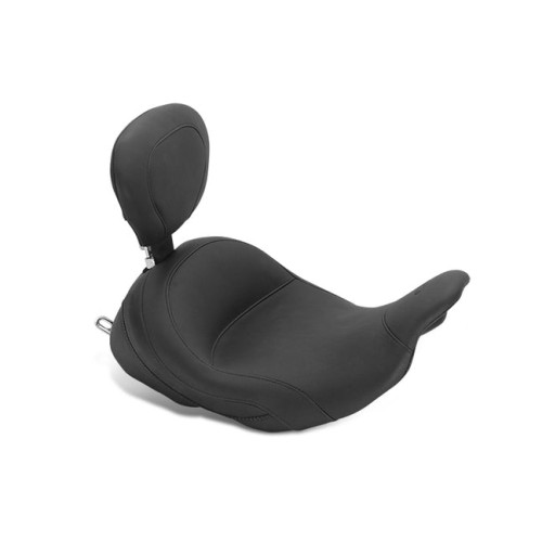PartzBiz HD: 3451779-Mustang Low Down Reach Vintage Solo Seat w/ Chrome Studs 09-2020 Harley Touring PartzBiz HD: 3451779-Mustang Low Down Reach Vintage Solo Seat w/ Chrome Studs 09-2020 Harley Touring