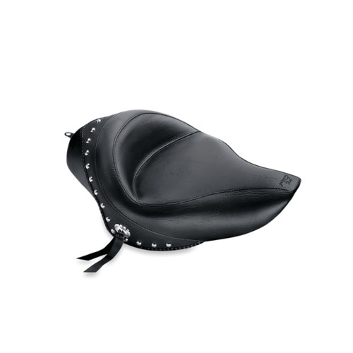 PartzBiz HD: 3481603-Mustang Vintage Solo Seat No Studs 2.1 3.3 Gallon Tank 2004+ Harley Sportster XL