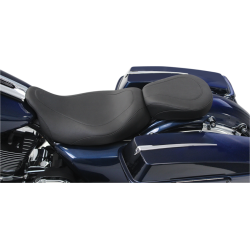 PartzBiz HD 76692 - Mustang Wide Tripper Smooth Solo ที่นั่ง Low Profile 2008-2017 Harley Touring 76692