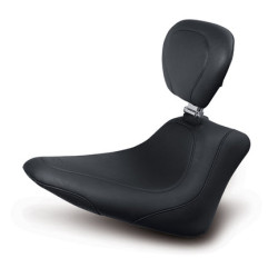 PartzBiz HD 76766 - Mustang Wide Tripper Solo Seat Diamond Brown 11-17 Harley Softail Slim Blackline