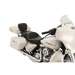 PartzBiz HD 76860 - Mustang Summit One-Piece Vintage Seat Plain 2008-2020 Harley Touring Rushmore