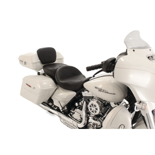 PartzBiz HD: 3451875-Mustang Summit One-Piece Vintage Seat Plain 2008-2020 Harley Touring Rushmore