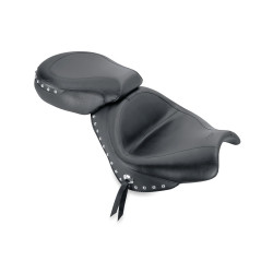 PartzBiz HD 79341 - Mustang Vintage Two-Piece Wide Touring Backrest Honda VTX1800 S&T Smooth Vinyl PartzBiz HD 79341 - Mustang Vintage Two-Piece Wide Touring Backrest Honda VTX1800 S&T Smooth Vinyl