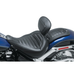 PartzBiz HD 79770 - Mustang Black Standard Touring Solo พนักพิงเบาะหน้า Harley Fat Boy FLFB 18+ PartzBiz HD 79770 - Mustang Black Standard Touring Solo พนักพิงเบาะหน้า Harley Fat Boy FLFB 18+