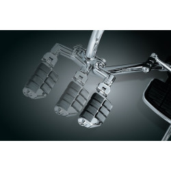 PartzBiz HD 7993 - Kuryakyn Chrome Offset 1.25” Engine Guard Frame Mount Dually Iso Pegs Set Harley PartzBiz HD 7993 - Kuryakyn Chrome Offset 1.25” Engine Guard Frame Mount Dually Iso Pegs Set Harley
