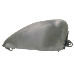 PartzBiz HD 81029 - V-Factor Replica 2.25 Gallon Peanut Raw Steel Gas Tank 1995-03 Harley Sportster