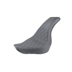 PartzBiz HD 818-29-149 - Saddlemen Profiler Black Lattice Stitch 2Up Seat M8 Harley 18+ Softail FXLR FLSB