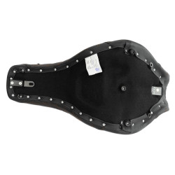 PartzBiz HD 818-29-175 - Saddlemen Step Up 2 Up Black Lattice Stitch Seat M8 Harley 18+ Softail FXLR FLSB