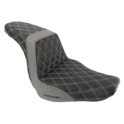 PartzBiz HD 818-29-175WHITEST - Saddlemen Step 2 Up Lattice Diamond Silver Stitch Seat M8 Harley Softail FXLRS PartzBiz HD 818-29-175WHITEST - Saddlemen Step 2 Up Lattice Diamond Silver Stitch Seat M8 Harley Softail FXLRS