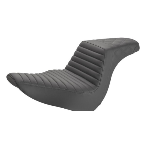 PartzBiz HD: 3467057-Saddlemen Step Up Tuck N Roll Lattice Stitch Seat Harley 18+ Softail FXLR FLSB